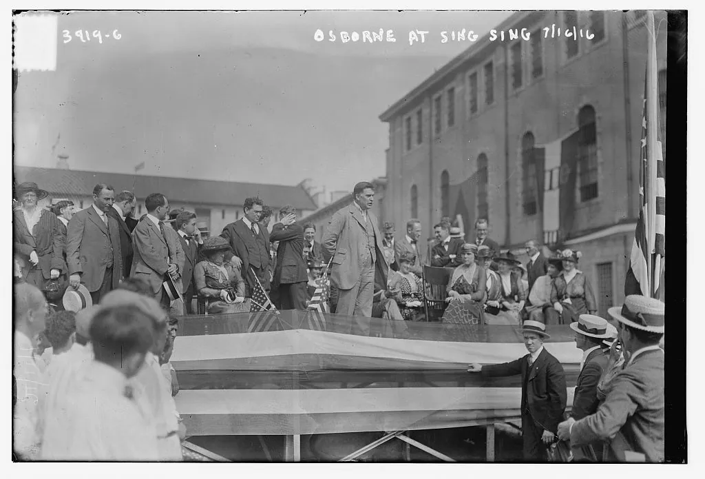 Thomas Mott Osborne, reform-era warden of Sing Sing Prison, 16 July 1916